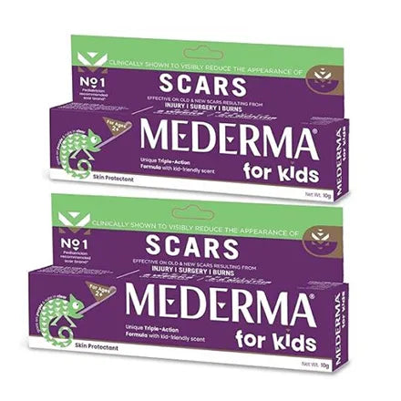 Mederma Kids Scar Treatment Gel | Kid-Friendly | 2-12 Years Age | Scar Removal Gel for Kids & Babies | Cut, Burn & Surgery Scar Removal | 10g Pack of 2